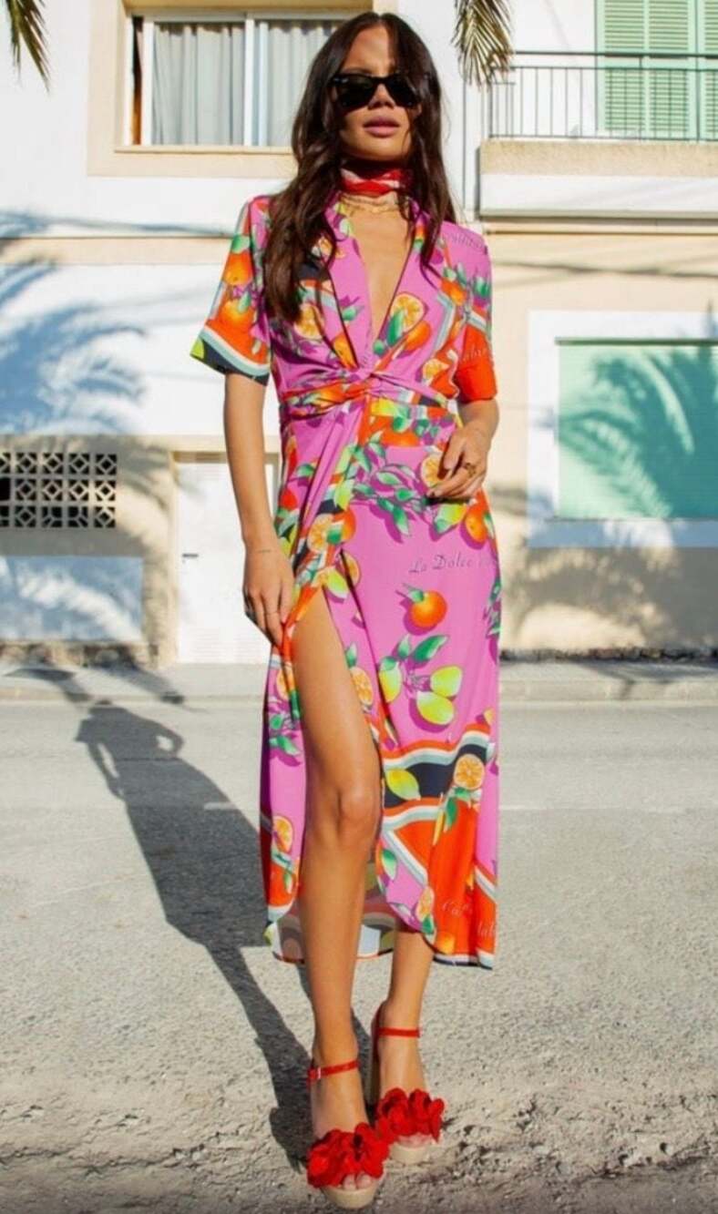 Never Fully Dressed Dolce Vita Brooklyn Wrap Dress Size US 10